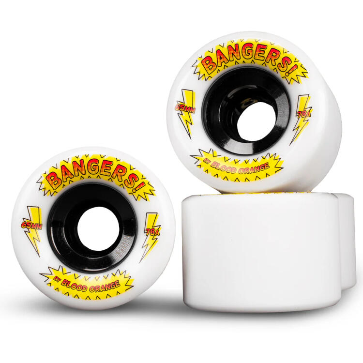 Blood Orange Bangers 65mm Longboard Skateboard Wheel for Freeride Sliding & Downhill